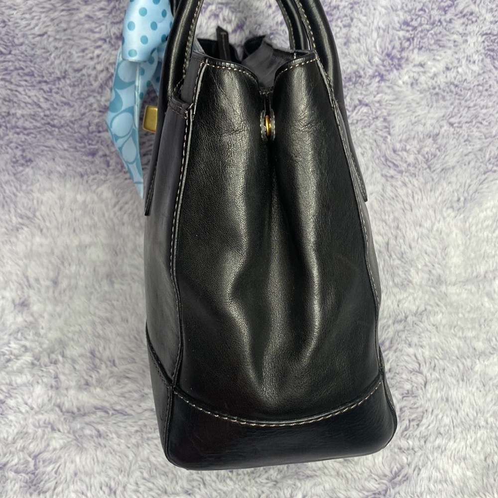 COACH GENUINE LEATHER MADELINE BAG with BAG SCARF - Picture 10 of 16
